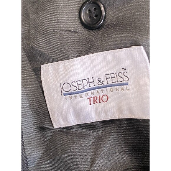 Joseph & Feiss Trio Two Piece Suit Jacket (42R) & Pants (36R) Set 100% Wool - Picture 7 of 13